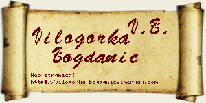 Vilogorka Bogdanić vizit kartica